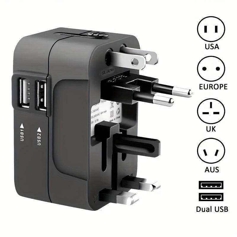Universal Travel Adapter - All-in-One Quick-Charge