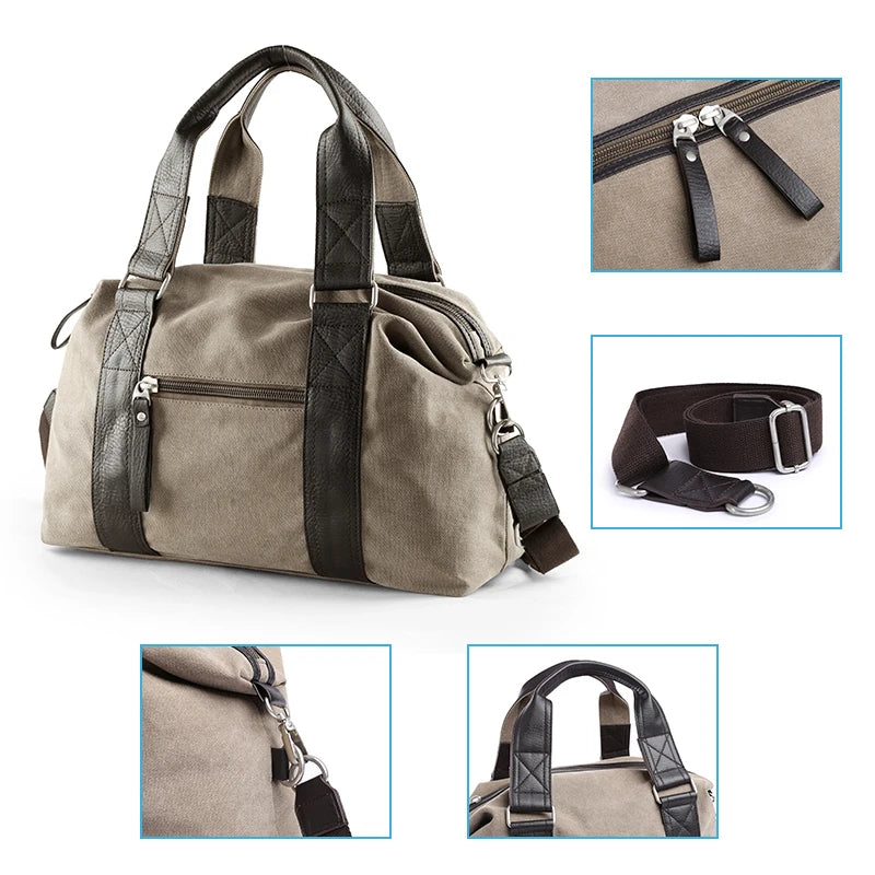 Men Leather Travel Bag