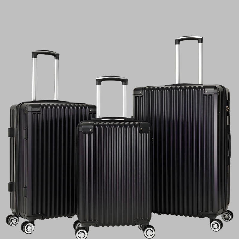 Striped Luggage 3-piece Set