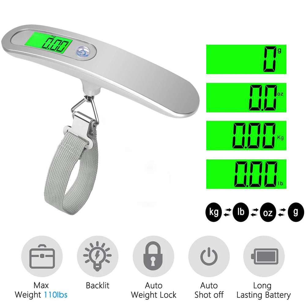 Electronic Scale Backlight 50kg/110lb