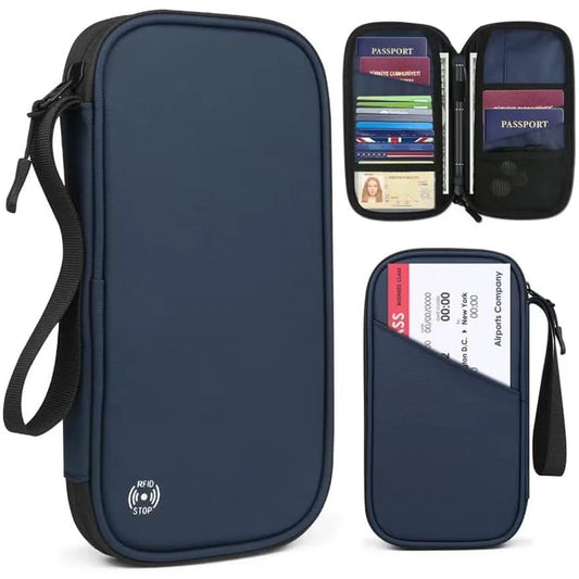 Family Passport Cover Wallet with RFID Blocker