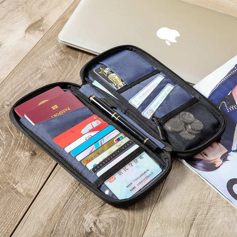 Family Passport Cover Wallet with RFID Blocker