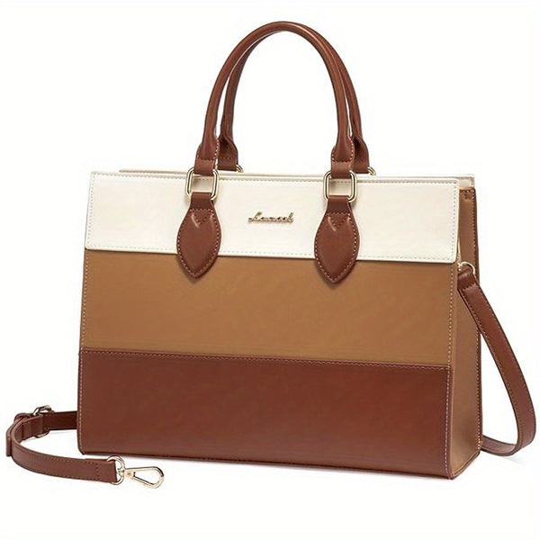 Chic Dual-Tone Tote Bag