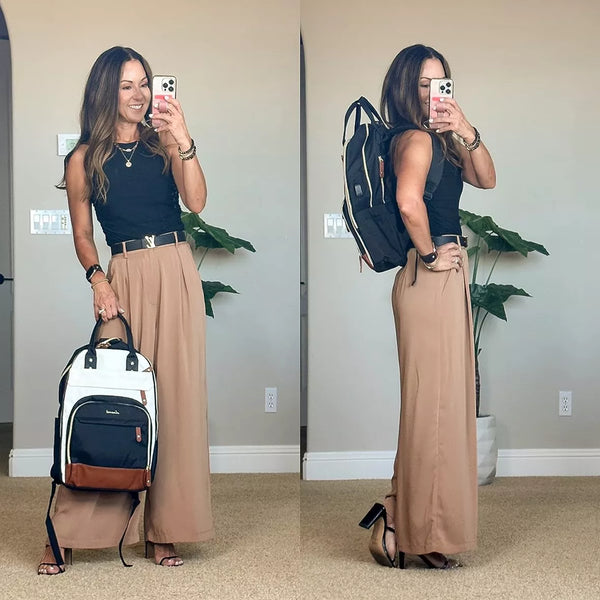 Chic Quilted Travel Backpack